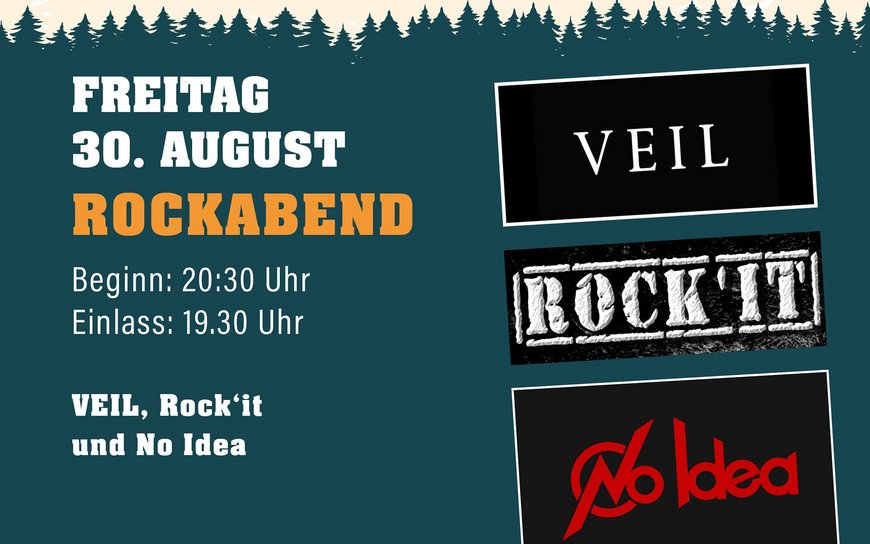 Werbeflyer für die Rocknacht der Kilwi Oberharmersbach 2024