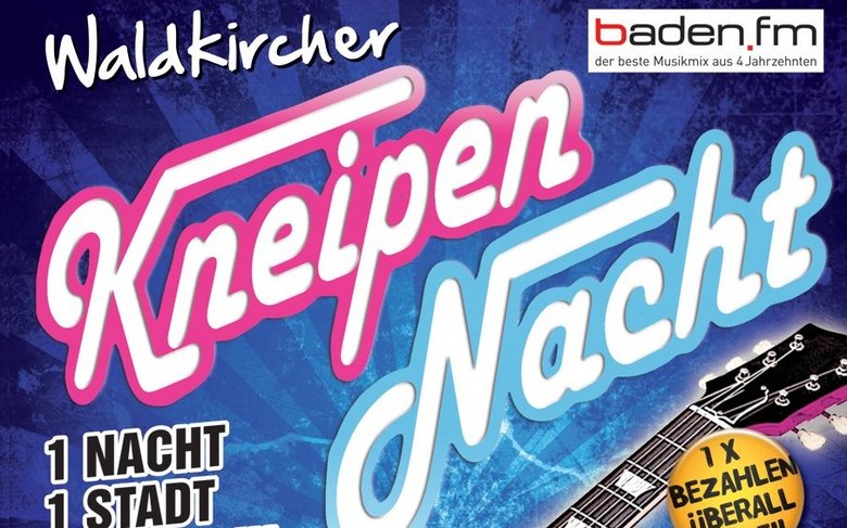 Kneipennacht Waldkirch 2019 - Plakat