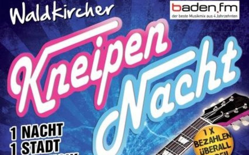 Kneipennacht Waldkirch 2018 - Plakat